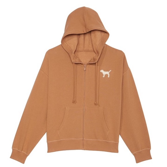 PINK Everyday Fleece Relaxed Full-Zip Hoodie - Picture 1 of 1